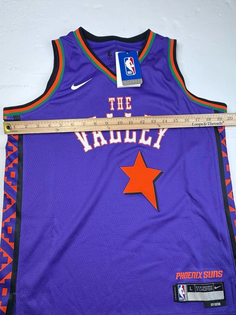 NWT Nike Phoenix Suns NBA Jersey Kids Large 14/16 Purple “The Valley” Basketball
